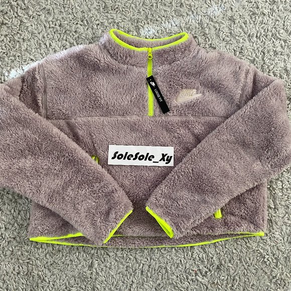 Womens Nike Jacket Fleece Crop Plush 